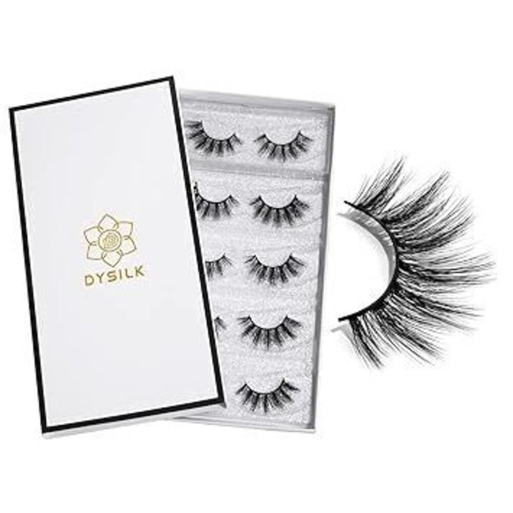 Fake Eyelashes Natural Lash - Mink Lashes 5 Pairs 6D Wispy Lash Pack - Eye